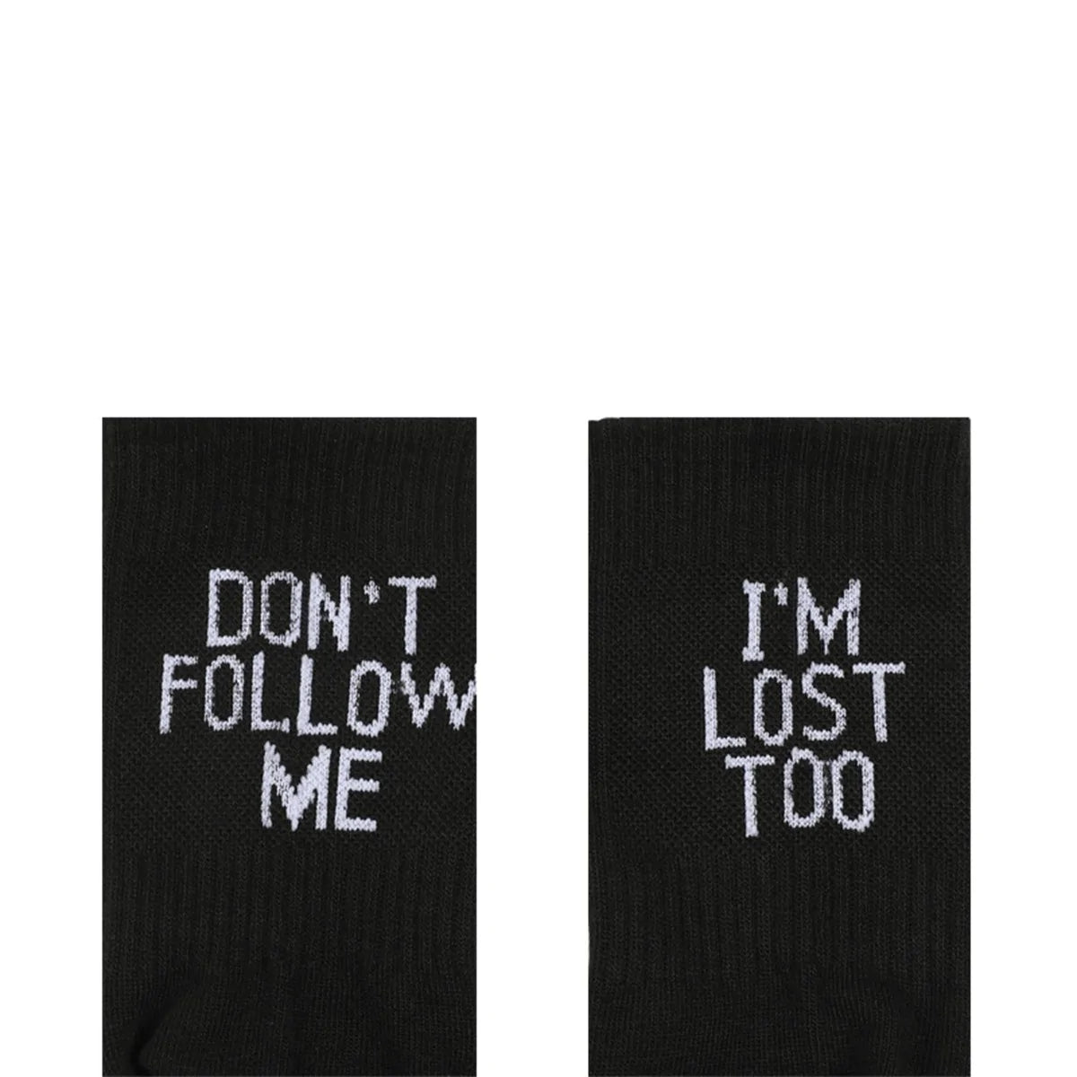 Hip Hop Humor Printed Crew Socks - Authentifactor