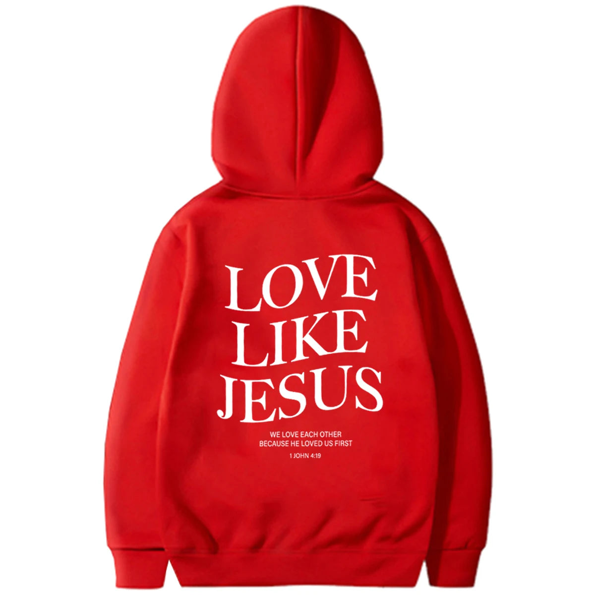 Love like Jesus Inspirational Christian Hoodie Faith Based Religious Hoodies Christian Apparel Bible Verse Jesus Sweatshirt Top - Authentifactor
