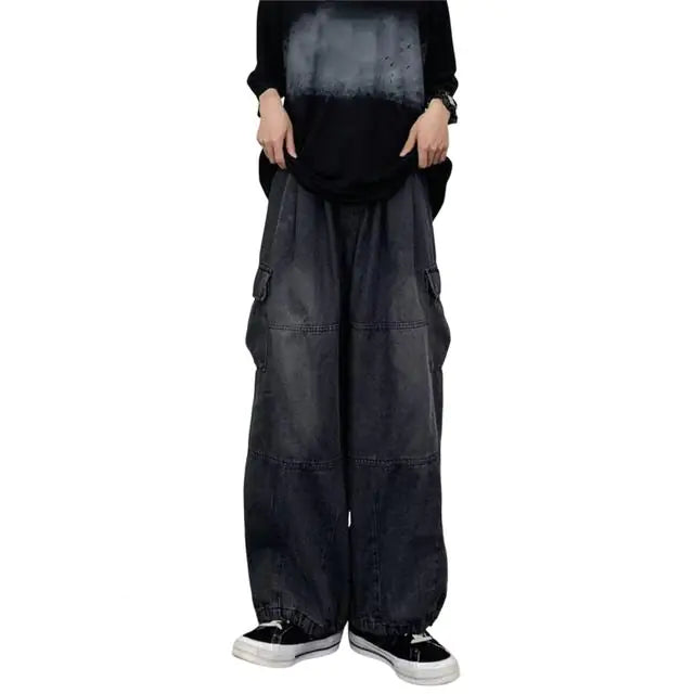 Women's Baggy Cargo Jeans - Authentifactor