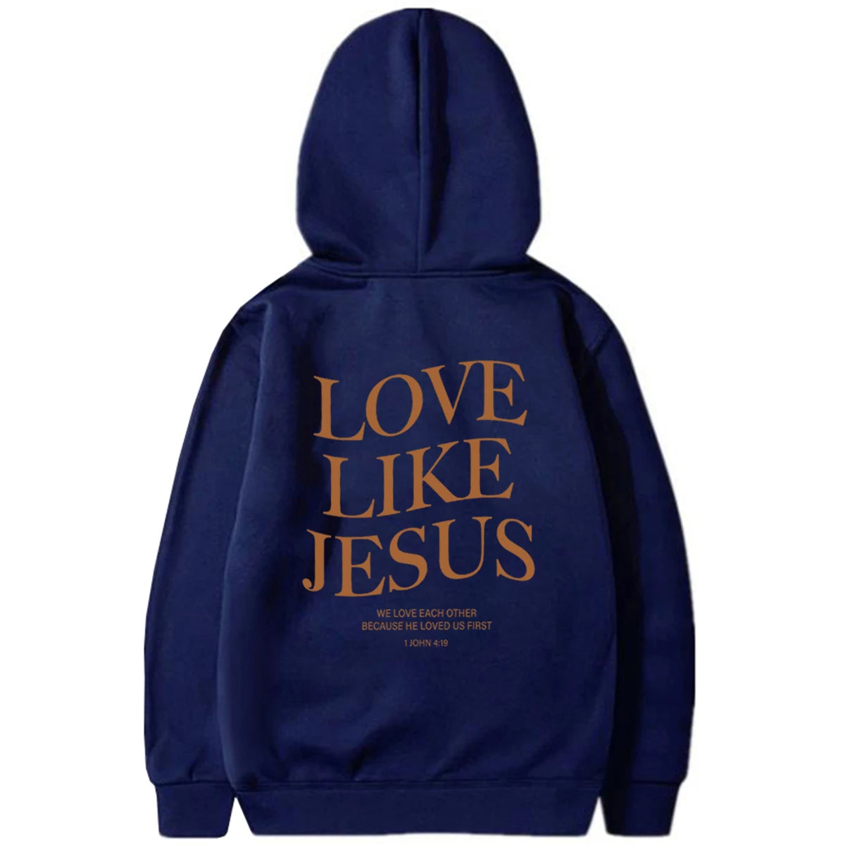 Love like Jesus Inspirational Christian Hoodie Faith Based Religious Hoodies Christian Apparel Bible Verse Jesus Sweatshirt Top - Authentifactor