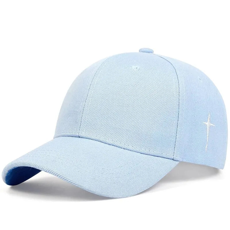 Unisex Simple Cross Water Drop Adjustable Casual Hat Sunscreen Hat - Authentifactor