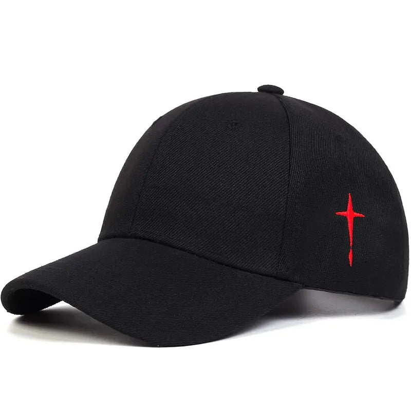 Unisex Simple Cross Water Drop Adjustable Casual Hat Sunscreen Hat - Authentifactor