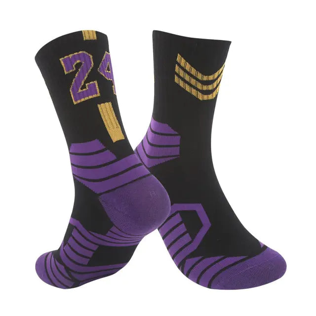 Breathable Non-Slip Professional Basketball Socks for Men, Women, and Kids - Ideal for Sports, Cycling, Climbing, and Running - Authentifactor