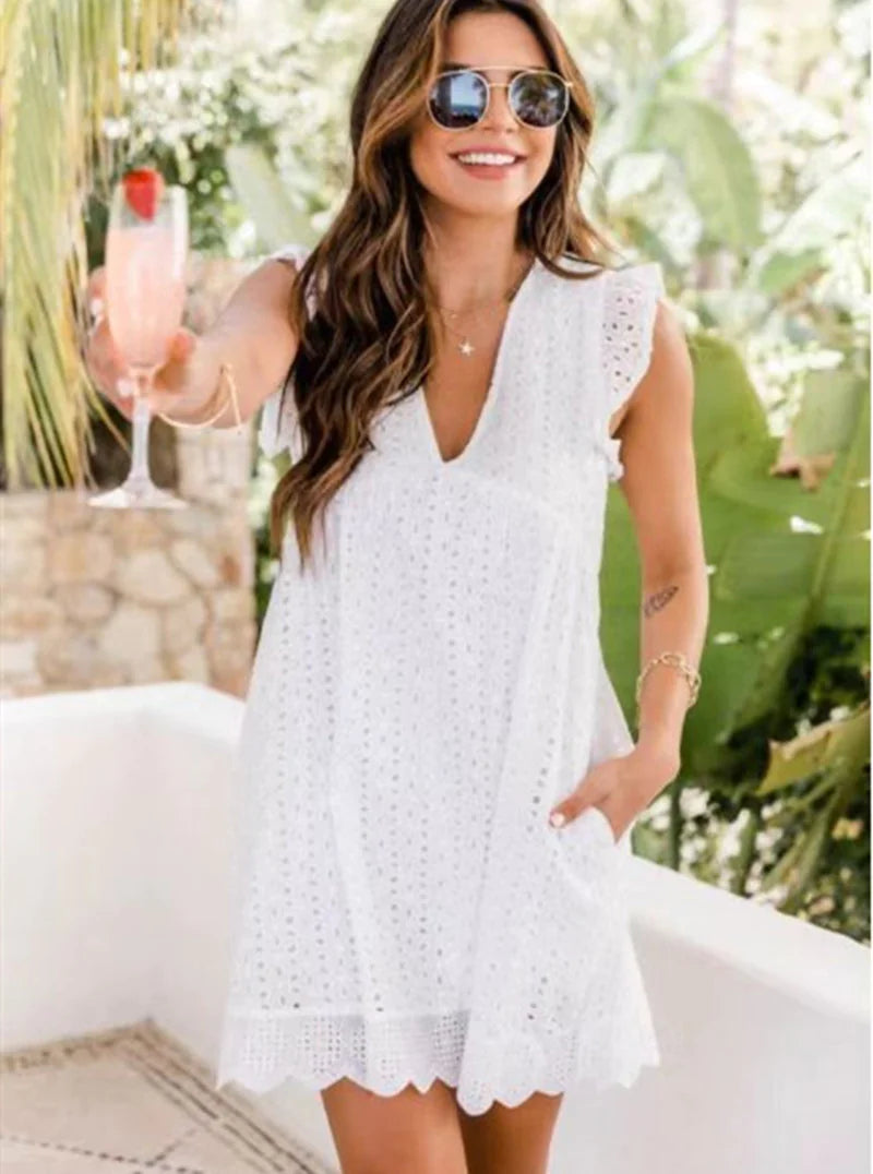Lace Dresses With Pocket - Authentifactor