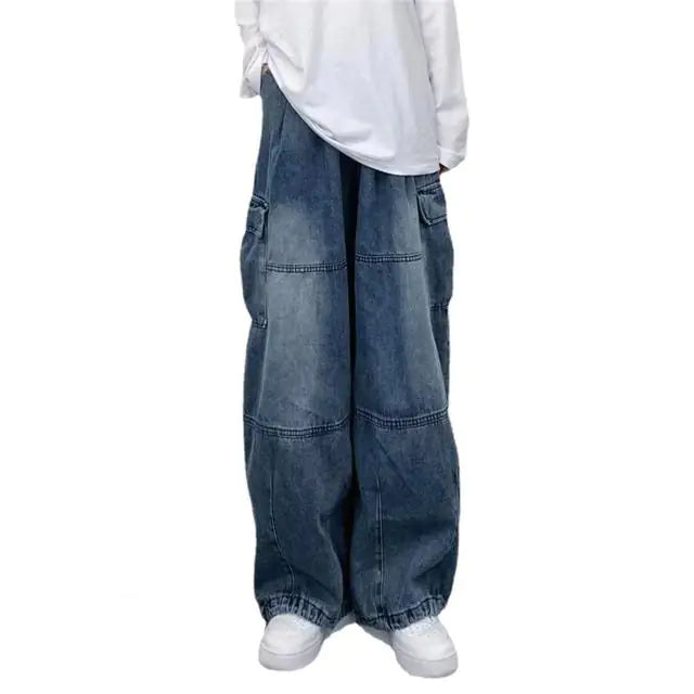 Women's Baggy Cargo Jeans - Authentifactor