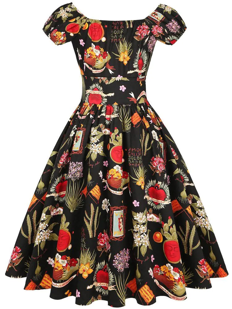 Rockabilly Women Swing Dress - Authentifactor