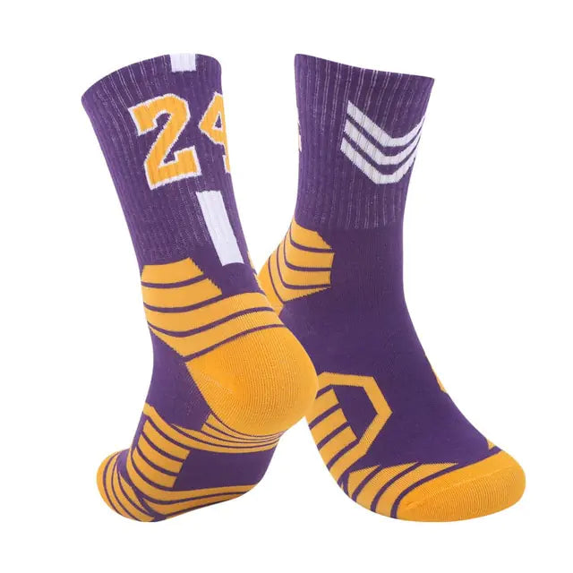 Breathable Non-Slip Professional Basketball Socks for Men, Women, and Kids - Ideal for Sports, Cycling, Climbing, and Running - Authentifactor