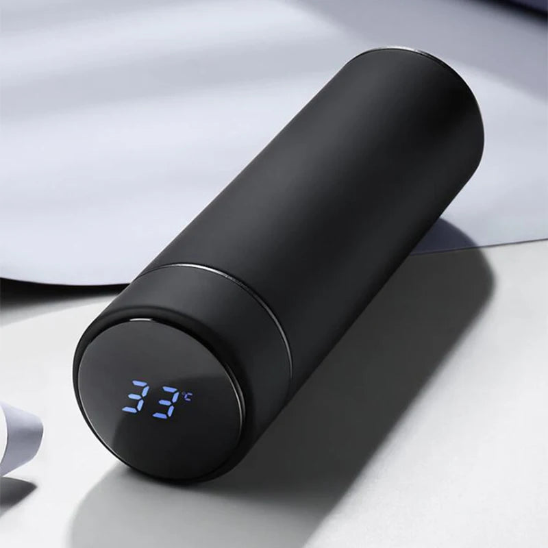 "500ml Smart Stainless Steel Water Bottle with Temperature Display - Leakproof Vacuum Flask for Coffee & Milk - Perfect Christmas Gift!" - Authentifactor