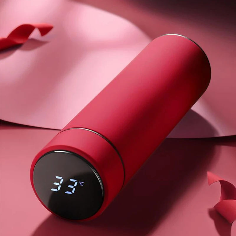 "500ml Smart Stainless Steel Water Bottle with Temperature Display - Leakproof Vacuum Flask for Coffee & Milk - Perfect Christmas Gift!" - Authentifactor
