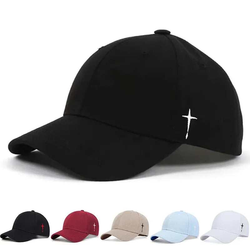 Unisex Simple Cross Water Drop Adjustable Casual Hat Sunscreen Hat - Authentifactor