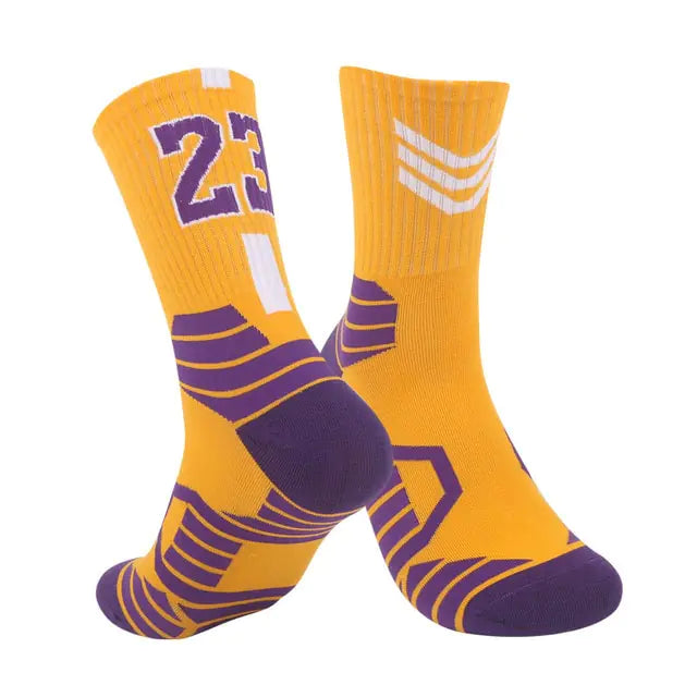 Breathable Non-Slip Professional Basketball Socks for Men, Women, and Kids - Ideal for Sports, Cycling, Climbing, and Running - Authentifactor