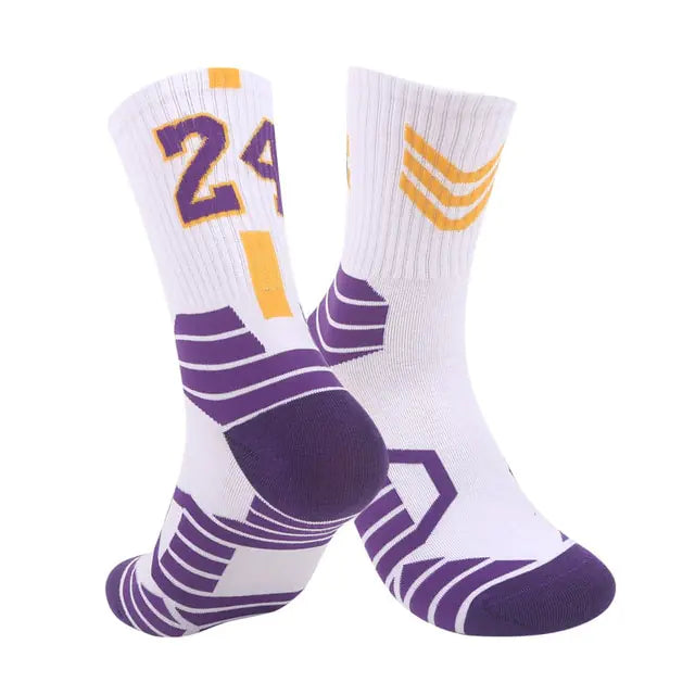 Breathable Non-Slip Professional Basketball Socks for Men, Women, and Kids - Ideal for Sports, Cycling, Climbing, and Running - Authentifactor
