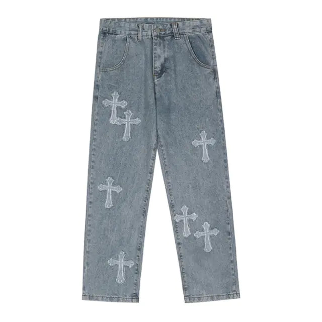 Men Streetwear Baggy Jeans - Authentifactor