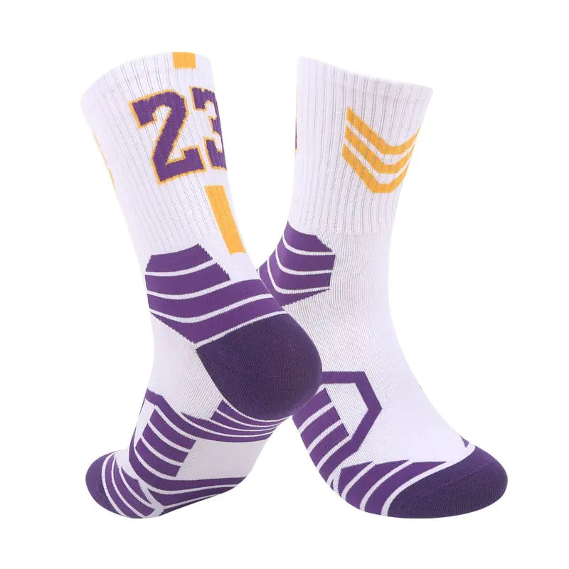 Breathable Non-Slip Professional Basketball Socks for Men, Women, and Kids - Ideal for Sports, Cycling, Climbing, and Running - Authentifactor