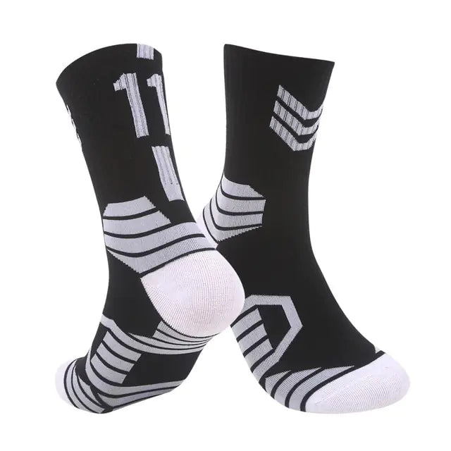 Breathable Non-Slip Professional Basketball Socks for Men, Women, and Kids - Ideal for Sports, Cycling, Climbing, and Running - Authentifactor