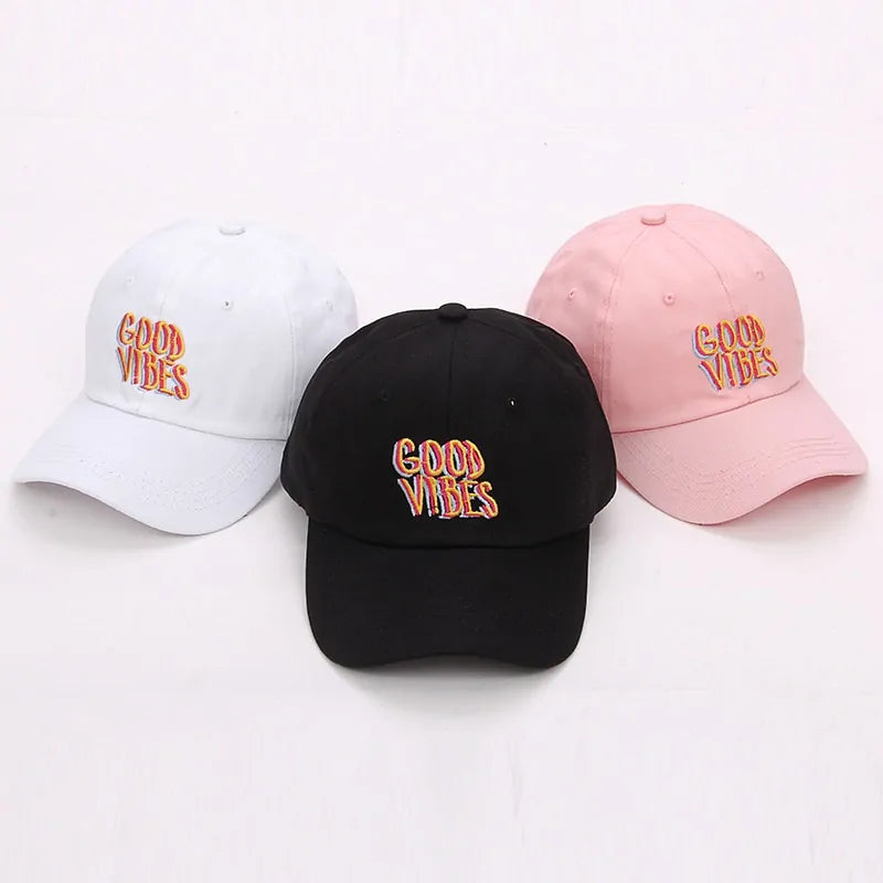 2017 New Men Women Good Vibes Dad Hat