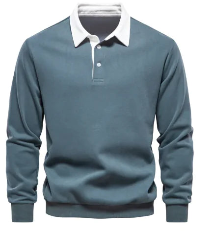 Men's Casual Polo Collar Sweater - Authentifactor