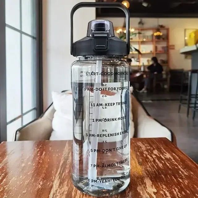 Portable Water Bottle Cup With Straw to Keep Hydrated