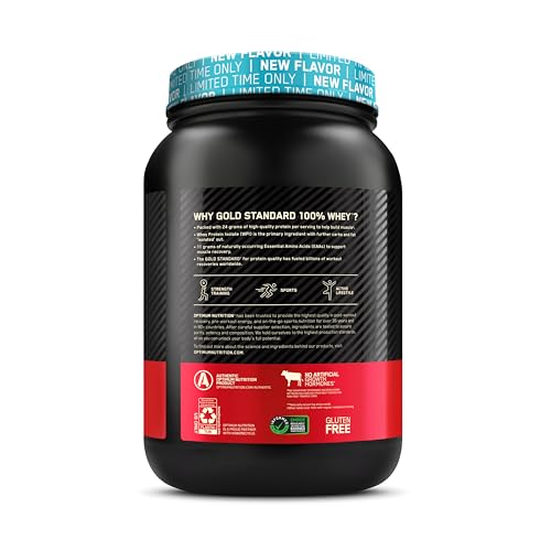 Revitalise with Optimum Nutrition Gold Standard 100% Whey Protein Powder, Double Rich Chocolate, 2 Pound (Packaging May Vary)