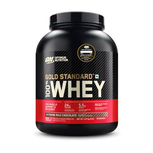 Revitalise with Optimum Nutrition Gold Standard 100% Whey Protein Powder, Double Rich Chocolate, 2 Pound (Packaging May Vary)