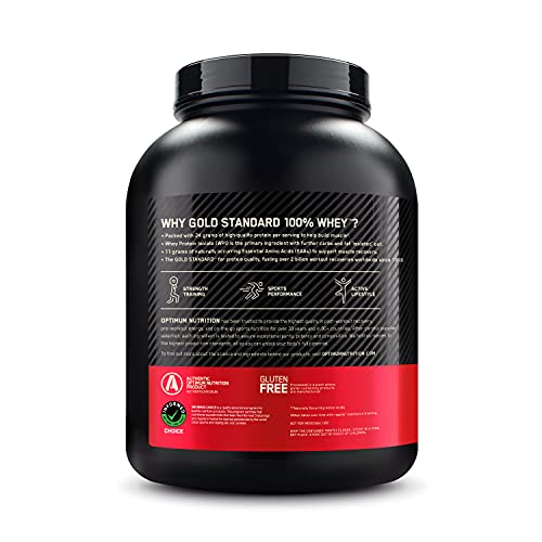 Revitalise with Optimum Nutrition Gold Standard 100% Whey Protein Powder, Double Rich Chocolate, 2 Pound (Packaging May Vary)