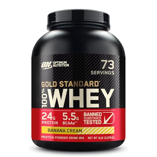 Revitalise with Optimum Nutrition Gold Standard 100% Whey Protein Powder, Double Rich Chocolate, 2 Pound (Packaging May Vary)