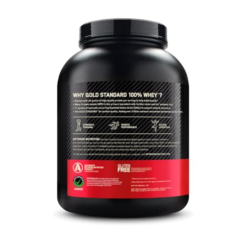 Revitalise with Optimum Nutrition Gold Standard 100% Whey Protein Powder, Double Rich Chocolate, 2 Pound (Packaging May Vary)