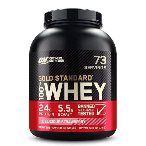 Revitalise with Optimum Nutrition Gold Standard 100% Whey Protein Powder, Double Rich Chocolate, 2 Pound (Packaging May Vary)