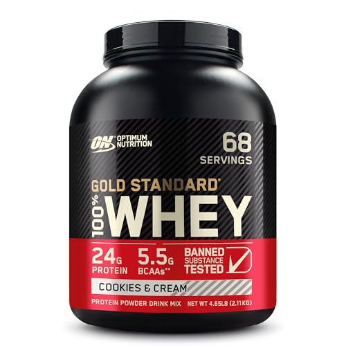 Revitalise with Optimum Nutrition Gold Standard 100% Whey Protein Powder, Double Rich Chocolate, 2 Pound (Packaging May Vary)