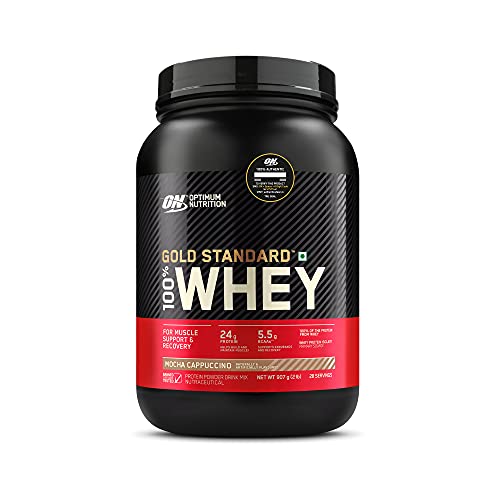 Revitalise with Optimum Nutrition Gold Standard 100% Whey Protein Powder, Double Rich Chocolate, 2 Pound (Packaging May Vary)