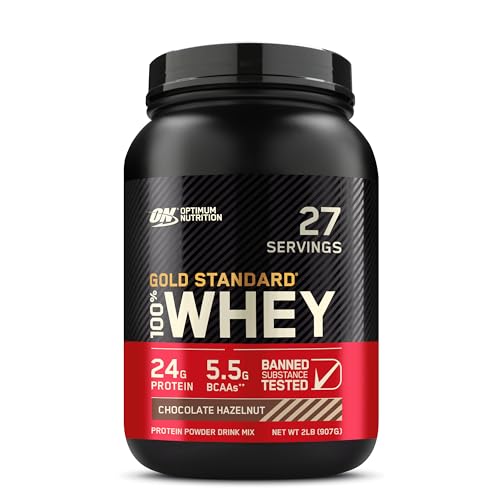 Revitalise with Optimum Nutrition Gold Standard 100% Whey Protein Powder, Double Rich Chocolate, 2 Pound (Packaging May Vary)