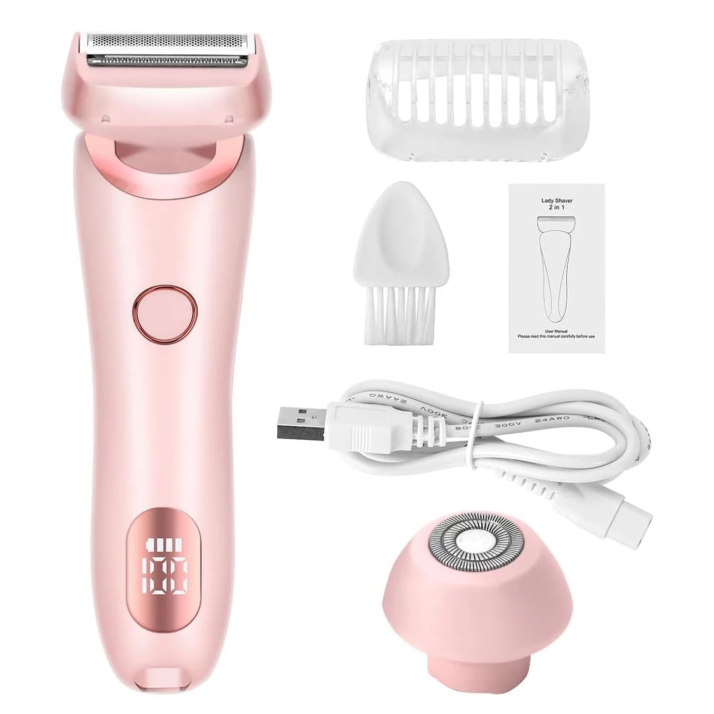 Electric Shaver for Women Rechargeable,  Electric Razors for Women Wet and Dry Gift Set, Blue