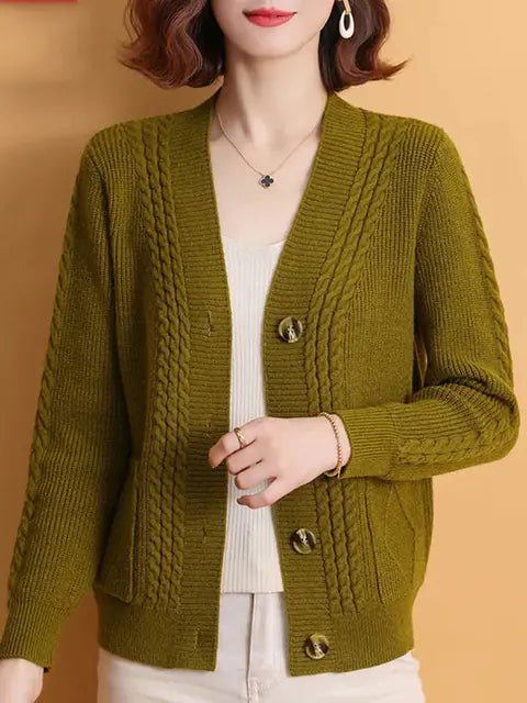 Elegant Style Knitted Cardigan For Women