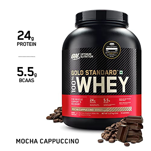 Revitalise with Optimum Nutrition Gold Standard 100% Whey Protein Powder, Double Rich Chocolate, 2 Pound (Packaging May Vary)