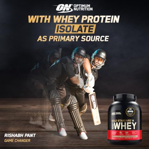 Revitalise with Optimum Nutrition Gold Standard 100% Whey Protein Powder, Double Rich Chocolate, 2 Pound (Packaging May Vary)