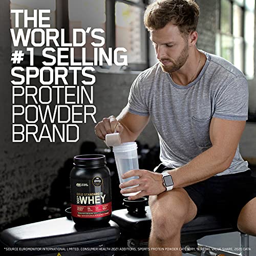 Revitalise with Optimum Nutrition Gold Standard 100% Whey Protein Powder, Double Rich Chocolate, 2 Pound (Packaging May Vary)