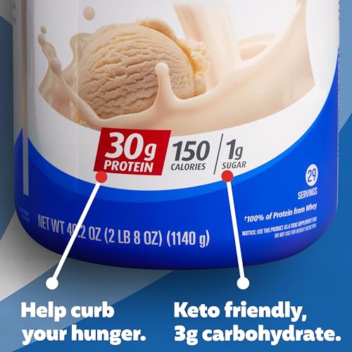 Ultimate Revitalization with Premier Protein Powder, Vanilla Milkshake - 30g Protein, 1g Sugar, 100% Whey Protein, Keto Friendly, No Soy Ingredients, Gluten Free - 17 Servings, 23.3 Ounces.