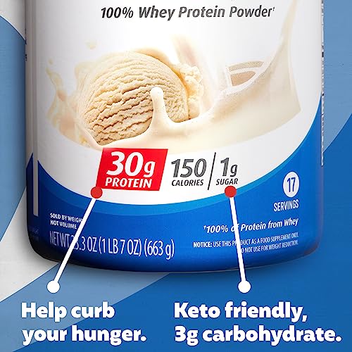 Ultimate Revitalization with Premier Protein Powder, Vanilla Milkshake - 30g Protein, 1g Sugar, 100% Whey Protein, Keto Friendly, No Soy Ingredients, Gluten Free - 17 Servings, 23.3 Ounces.