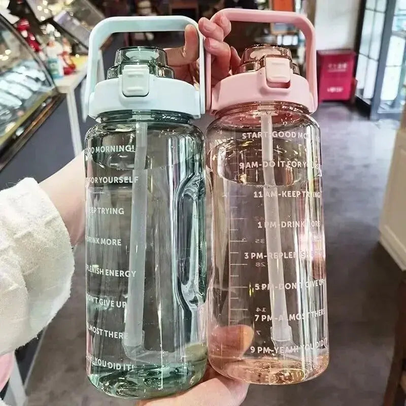 Portable Water Bottle Cup With Straw to Keep Hydrated