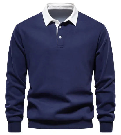 Men's Casual Polo Collar Sweater - Authentifactor