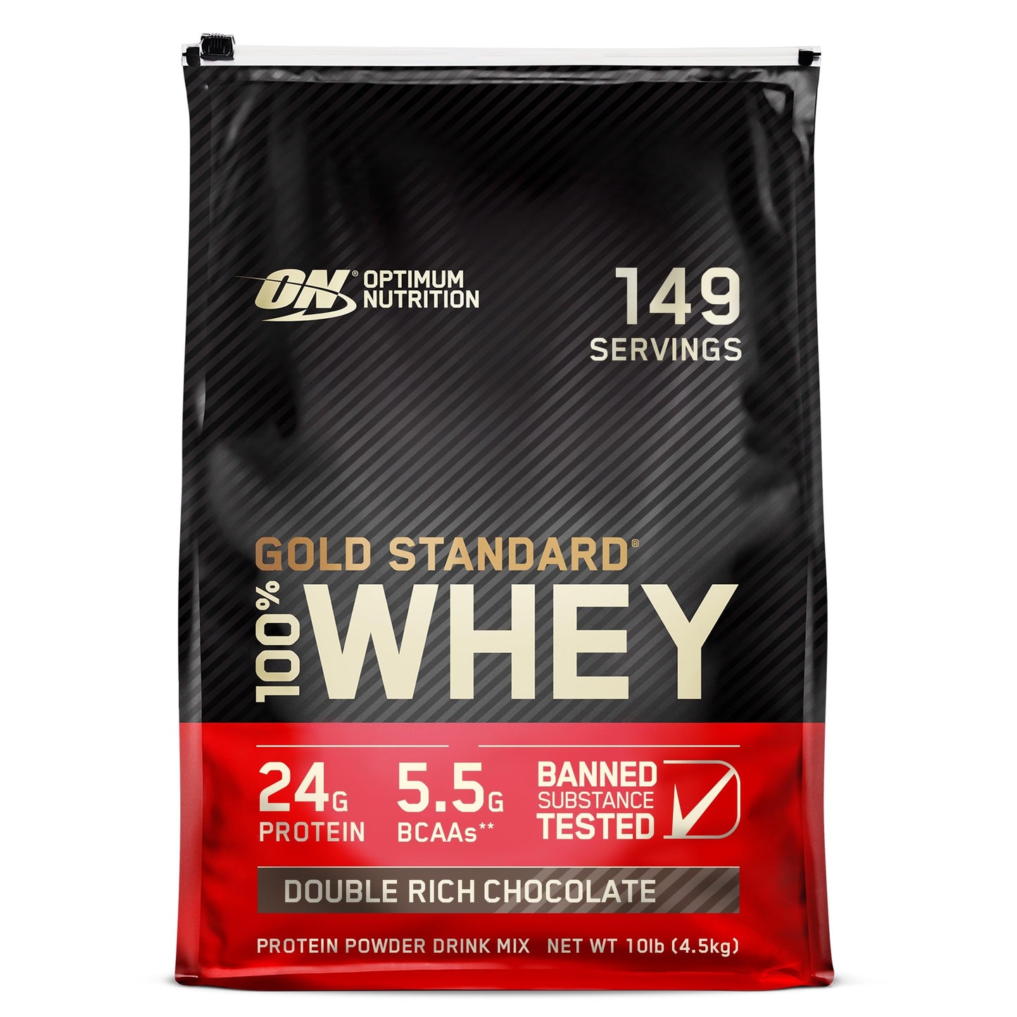 Revitalise with Optimum Nutrition Gold Standard 100% Whey Protein Powder, Double Rich Chocolate, 2 Pound (Packaging May Vary)