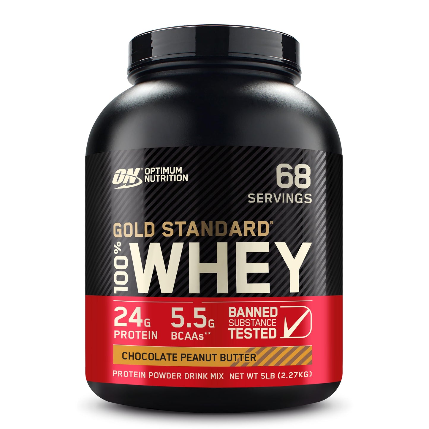 Revitalise with Optimum Nutrition Gold Standard 100% Whey Protein Powder, Double Rich Chocolate, 2 Pound (Packaging May Vary)