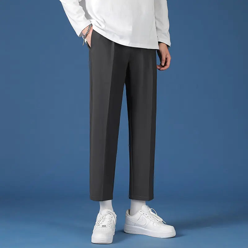 Oversize Breathable Mens Casual Straight Trouser