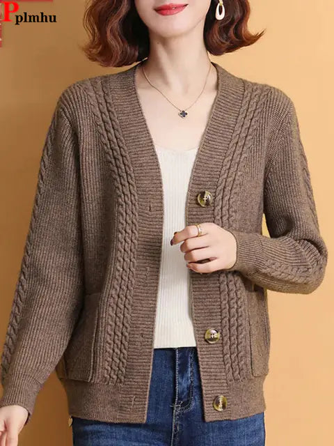 Elegant Style Knitted Cardigan For Women