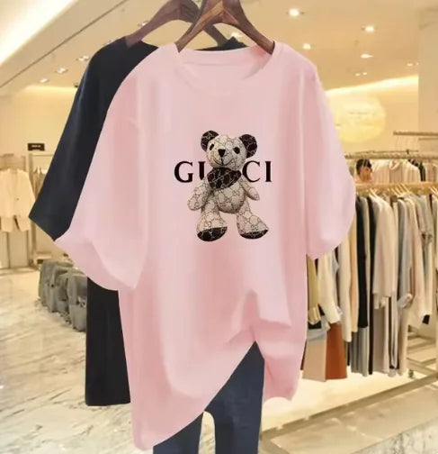 Women Style Guci's Bear Casual T-Shirt