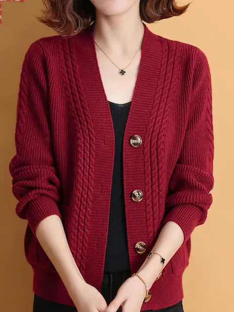 Elegant Style Knitted Cardigan For Women