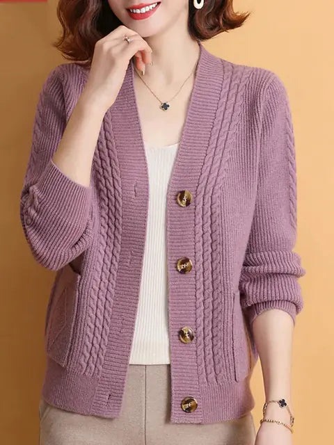 Elegant Style Knitted Cardigan For Women