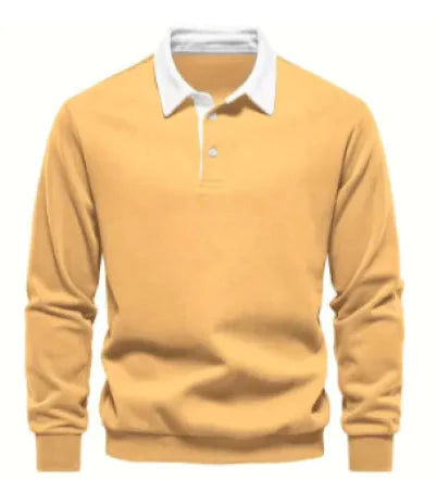 Men's Casual Polo Collar Sweater - Authentifactor