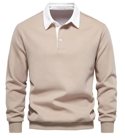 Men's Casual Polo Collar Sweater - Authentifactor