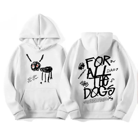 Rapper Drake New Album for All the Dogs Graphic Hoodies Men Women Fashion Hip Hop Pullovers Sweatshirt Vintage Streetwear Hoodie